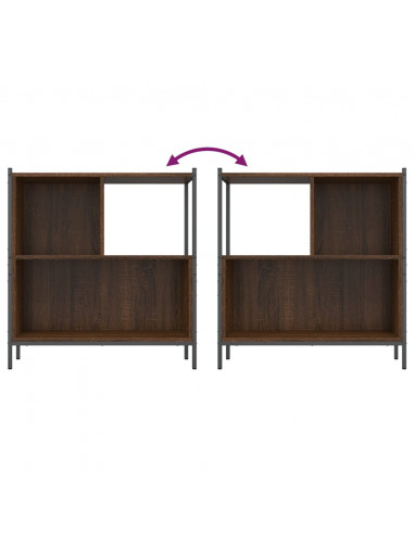 Libreria Rovere Marrone 72x28x77,5 cm in Legno Multistrato