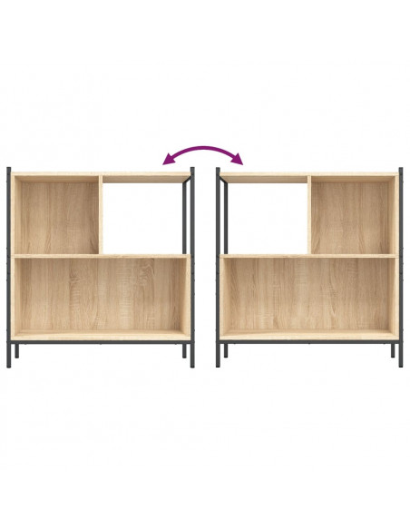 Libreria Rovere Sonoma 72x28x77,5 cm in Legno Multistrato