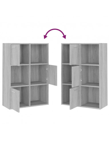 Mobile Contenitore Grigio Sonoma 60x29,5x90 cm