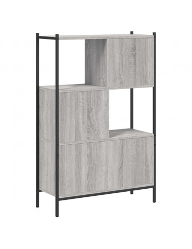 Libreria Grigio Sonoma 72x28x109 cm in Legno Multistrato