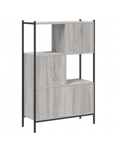 Libreria Grigio Sonoma 72x28x109 cm in Legno Multistrato