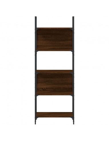 Libreria 5 Ripiani Rovere Marrone 60,5x24x166,5 cm Multistrato