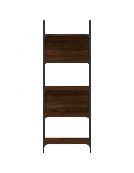 Libreria 5 Ripiani Rovere Marrone 60,5x24x166,5 cm Multistrato