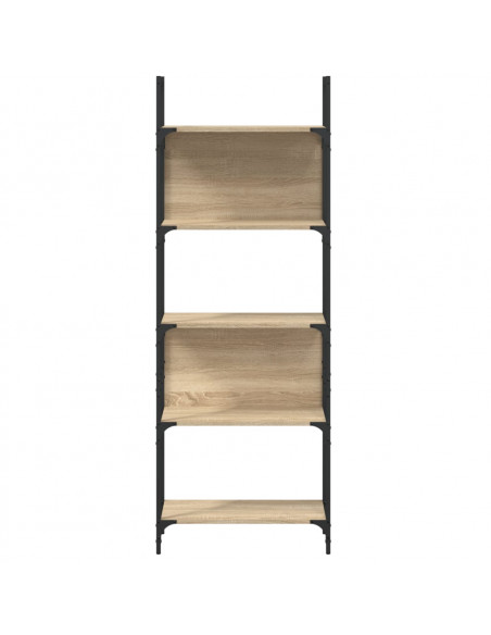 Libreria 5Ripiani Rovere Sonoma 60,5x24x166,5 Legno Multistrato