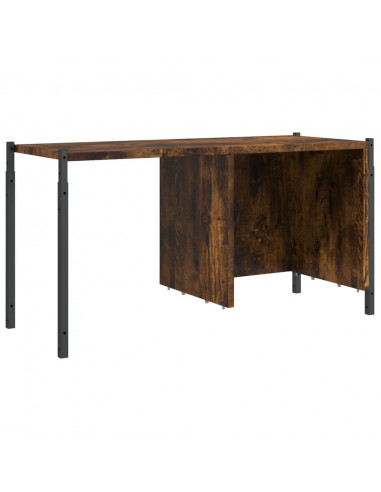 Libreria Rovere Fumo 72x28x172 cm in Legno Multistrato