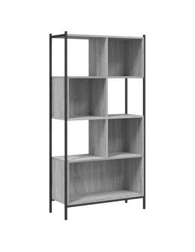 Libreria Grigio Sonoma 72x28x172 cm in Legno Multistrato