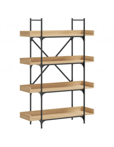 Libreria 4 Ripiani Rovere Sonoma 100x33x145,5 Legno Multistrato
