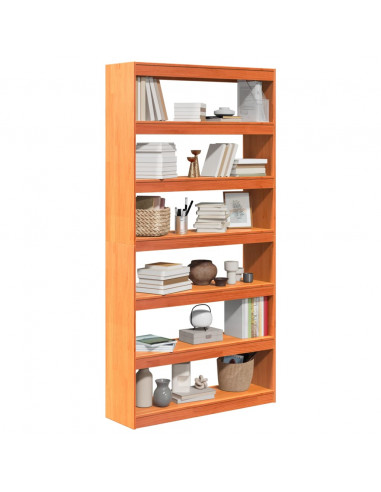 Libreria/Divisorio 100x30x199,5 cm in Legno Massello di Pino