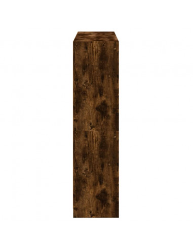 Libreria Ante Rovere Fumo 136x37x142 cm in Legno Multistrato
