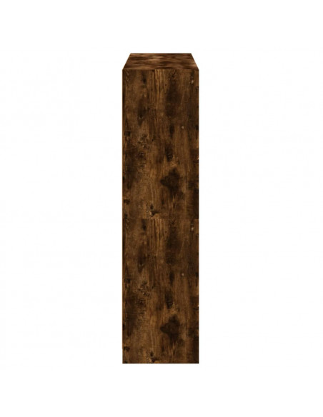 Libreria Ante Rovere Fumo 136x37x142 cm in Legno Multistrato