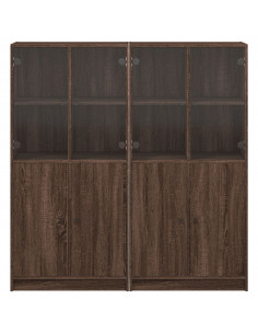 Libreria Ante Rovere Marrone 136x37x142 cm in Legno Multistrato 2