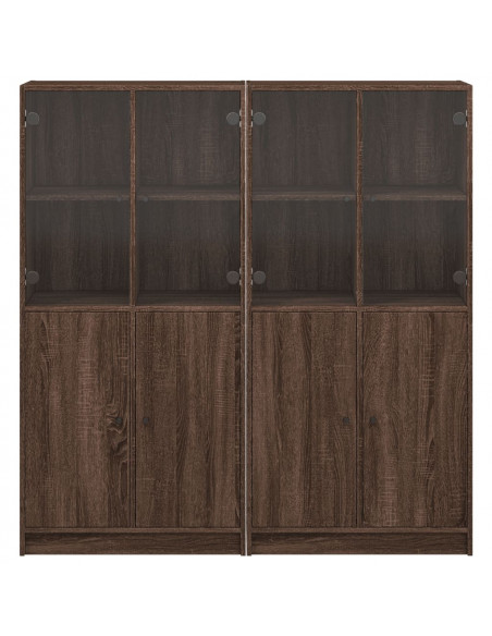 Libreria Ante Rovere Marrone 136x37x142 cm in Legno Multistrato