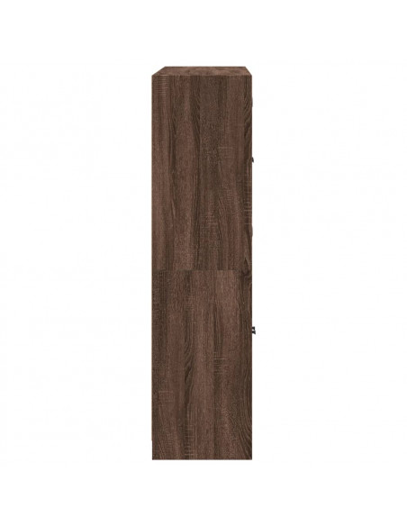 Libreria Ante Rovere Marrone 136x37x142 cm in Legno Multistrato