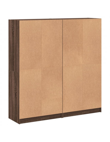 Libreria Ante Rovere Marrone 136x37x142 cm in Legno Multistrato