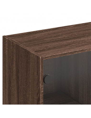 Libreria Ante Rovere Marrone 136x37x142 cm in Legno Multistrato