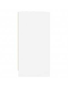 Libreria con Ante Bianca 204x37x75 cm in Legno Multistrato 2