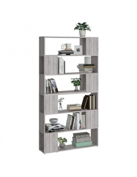 Libreria/Divisorio Grigio Sonoma 100x24x188 cm