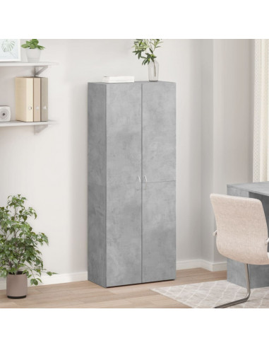 Schedario Grigio Cemento 60x32x153 cm in Truciolato