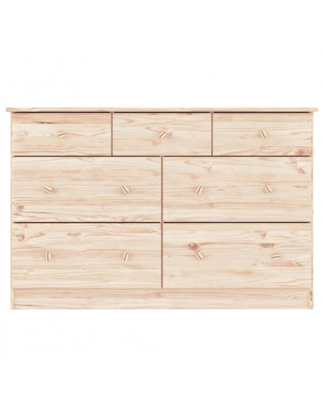 Cassettiera ALTA 112x35x73 cm in Legno Massello di Pino