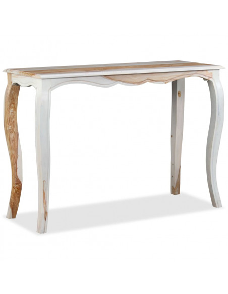 Tavolo Consolle in Legno Massello di Sheesham 110x40x76 cm