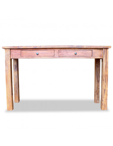 Tavolo Consolle in Legno Massello di Mogano 123x42x75 cm