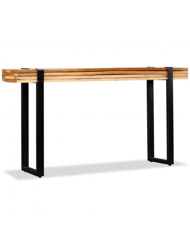 Tavolo Consolle in Legno Massello di Recupero Regolabile