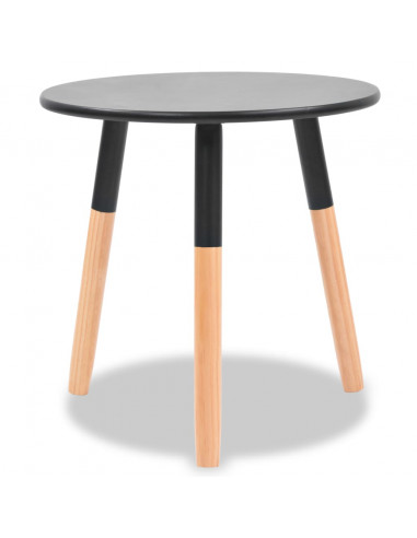 Set Tavolini 2 pz in Legno Massello di Pino Neri