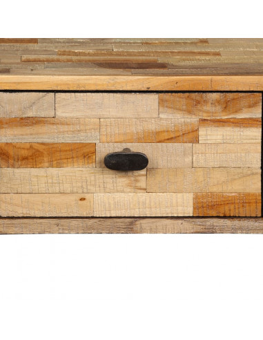 Tavolo Consolle in Legno Massello di Teak 120x30x76 cm
