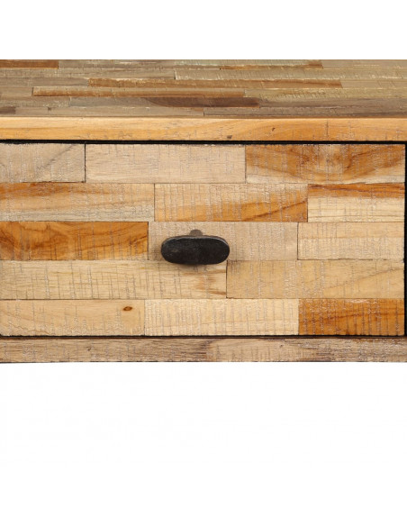 Tavolo Consolle in Legno Massello di Teak 120x30x76 cm
