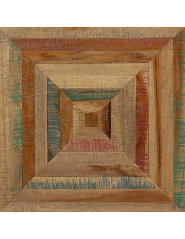 Tavolino Laterale in Legno Massello di Teak di Recupero