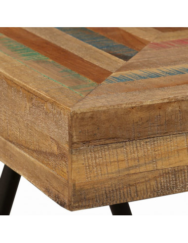 Tavolino Laterale in Legno Massello di Teak di Recupero