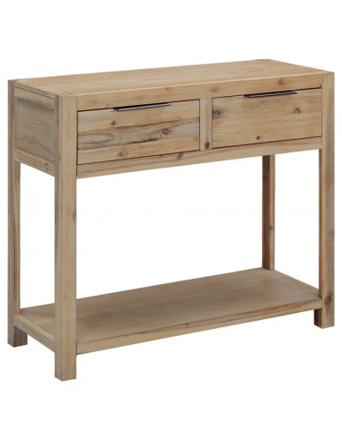 Tavolo Consolle 82x33x73 cm in Legno Massello di Acacia