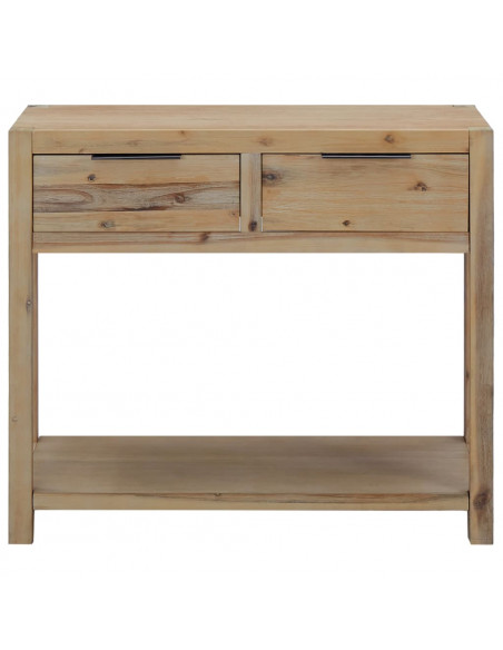 Tavolo Consolle 82x33x73 cm in Legno Massello di Acacia