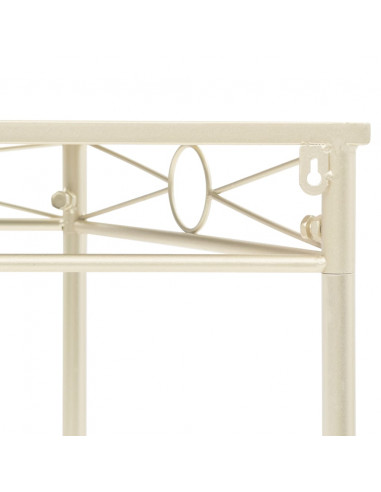 Tavolino Vintage in Metallo 87x34x73 cm Oro