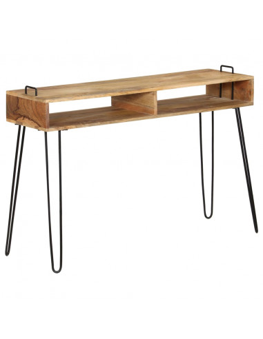 Tavolo Consolle in Legno Massello di Mango 115x35x76 cm