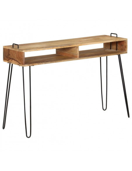Tavolo Consolle in Legno Massello di Mango 115x35x76 cm