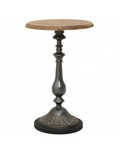 Tavolino da Salotto in Massello di Abete 40x64cm Marrone 2