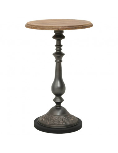 Tavolino da Salotto in Massello di Abete 40x64cm Marrone