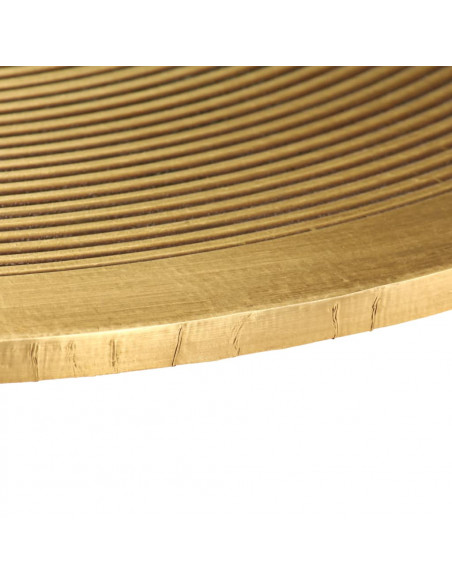 Set Tavoli 2 pz in MDF Rivestimento in Ottone