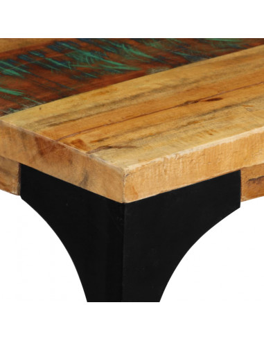 Tavolo Consolle 120x35x76 cm Legno Massello di Recupero