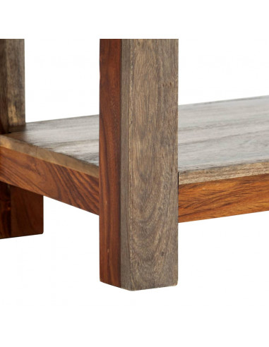 Tavolo Consolle con 3 Cassetti 120x30x75 cm Legno di Sheesham