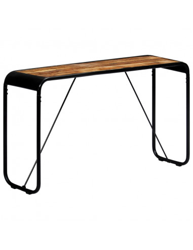 Tavolo Consolle 140x35x76 cm in Legno Massello di Mango Grezzo