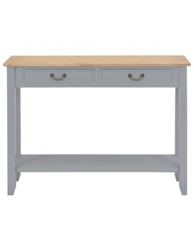 Tavolo Consolle Grigio 110x35x80 cm in Legno