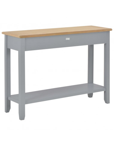 Tavolo Consolle Grigio 110x35x80 cm in Legno