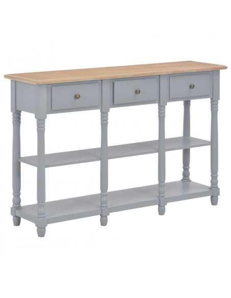 Tavolo Consolle Grigio 120x30x76 cm in MDF
