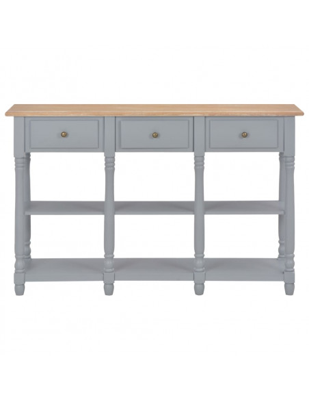 Tavolo Consolle Grigio 120x30x76 cm in MDF