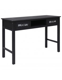 Tavolo Consolle Nero 110x45x76 cm in Legno 2