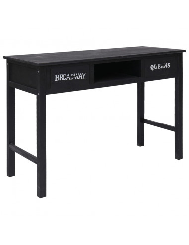 Tavolo Consolle Nero 110x45x76 cm in Legno