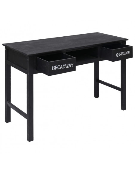 Tavolo Consolle Nero 110x45x76 cm in Legno