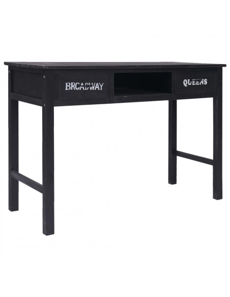 Tavolo Consolle Nero 110x45x76 cm in Legno